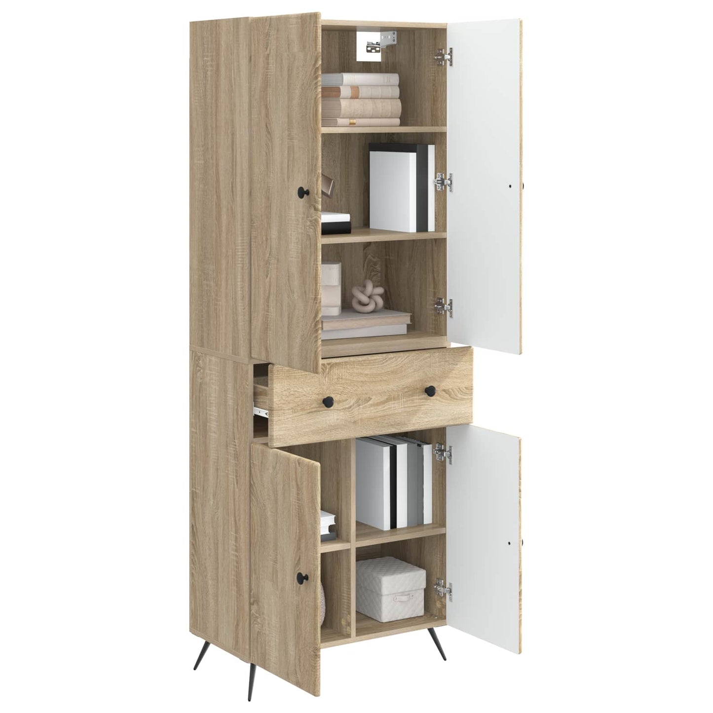 vidaXL 2 pcs Sonoma Oak
