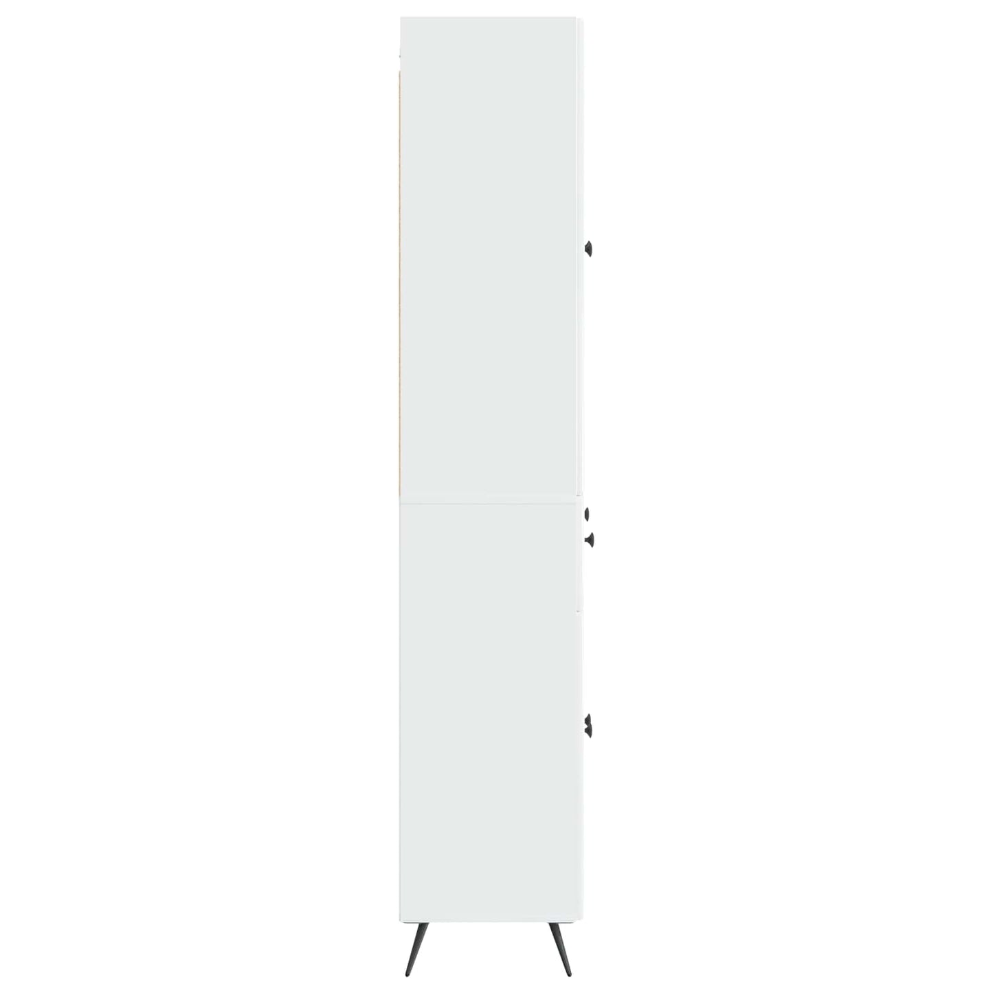 vidaXL 2 pcs High Gloss White