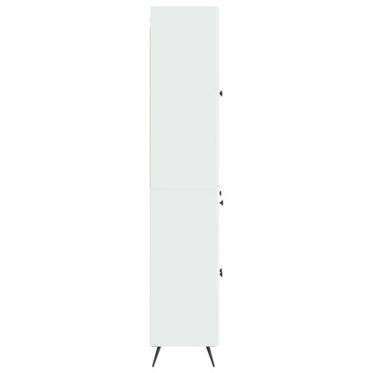 vidaXL 2 pcs High Gloss White