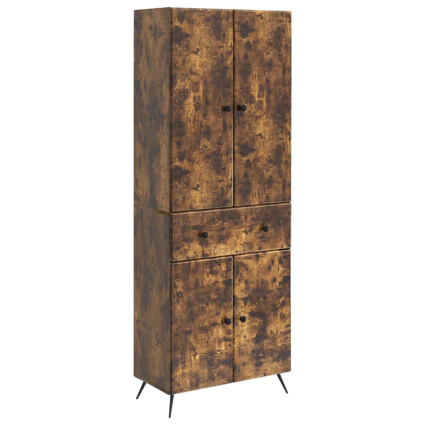 vidaXL 2 pcs Smoked Oak