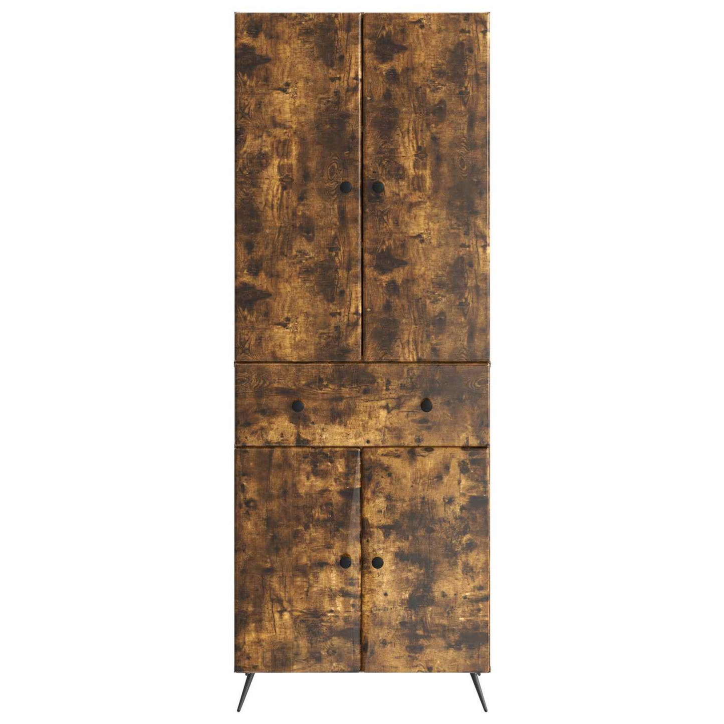 vidaXL 2 pcs Smoked Oak