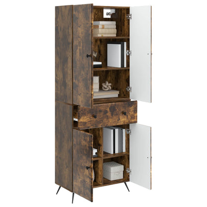 vidaXL 2 pcs Smoked Oak