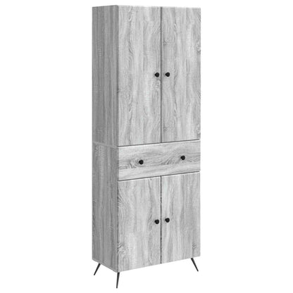 vidaXL 2 pcs Grey Sonoma