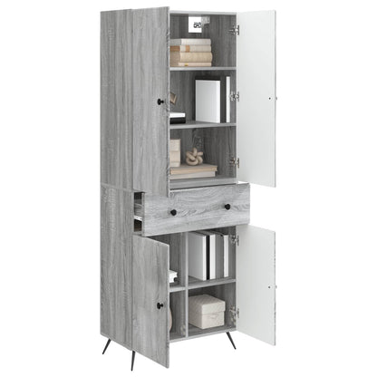 vidaXL 2 pcs Grey Sonoma