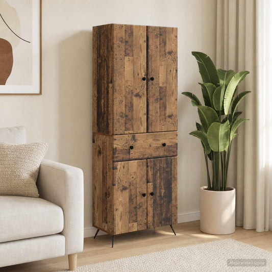 vidaXL 2 pcs Old Wood
