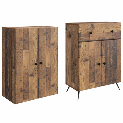 vidaXL 2 pcs Old Wood