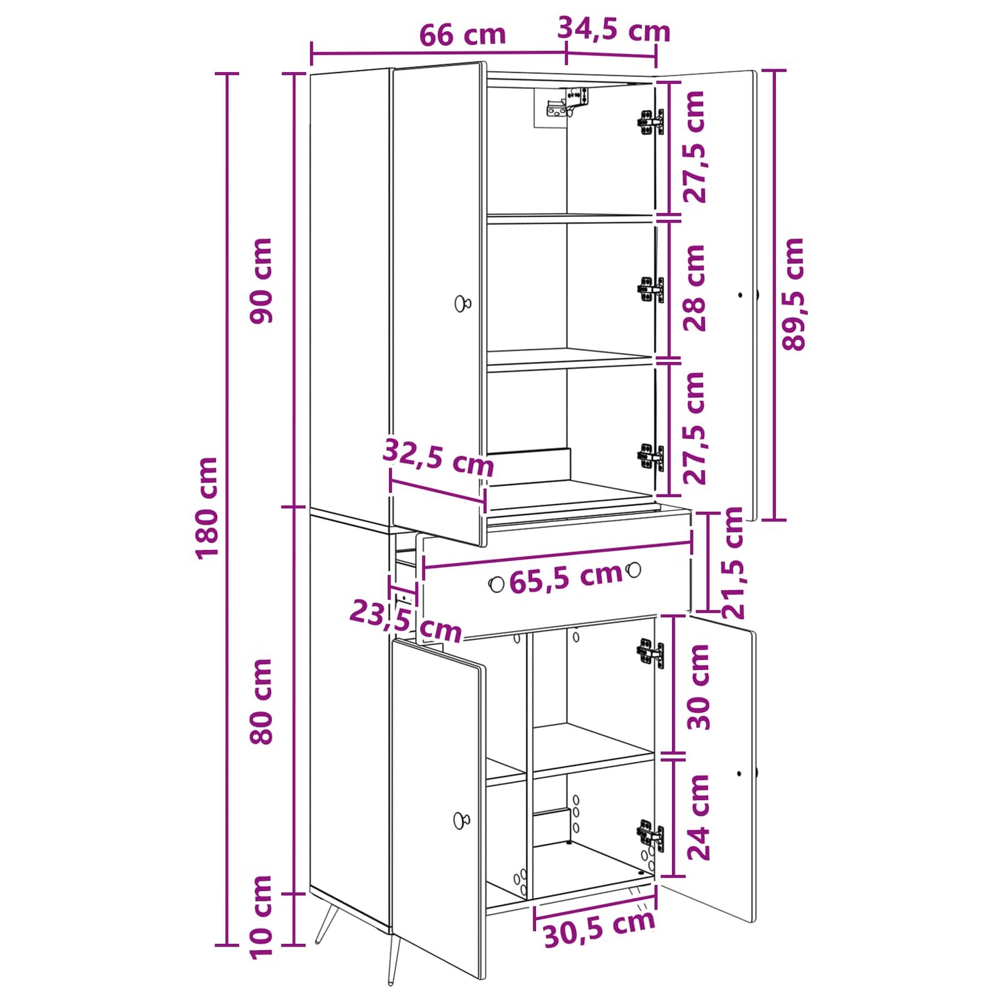 vidaXL 2 pcs Old Wood