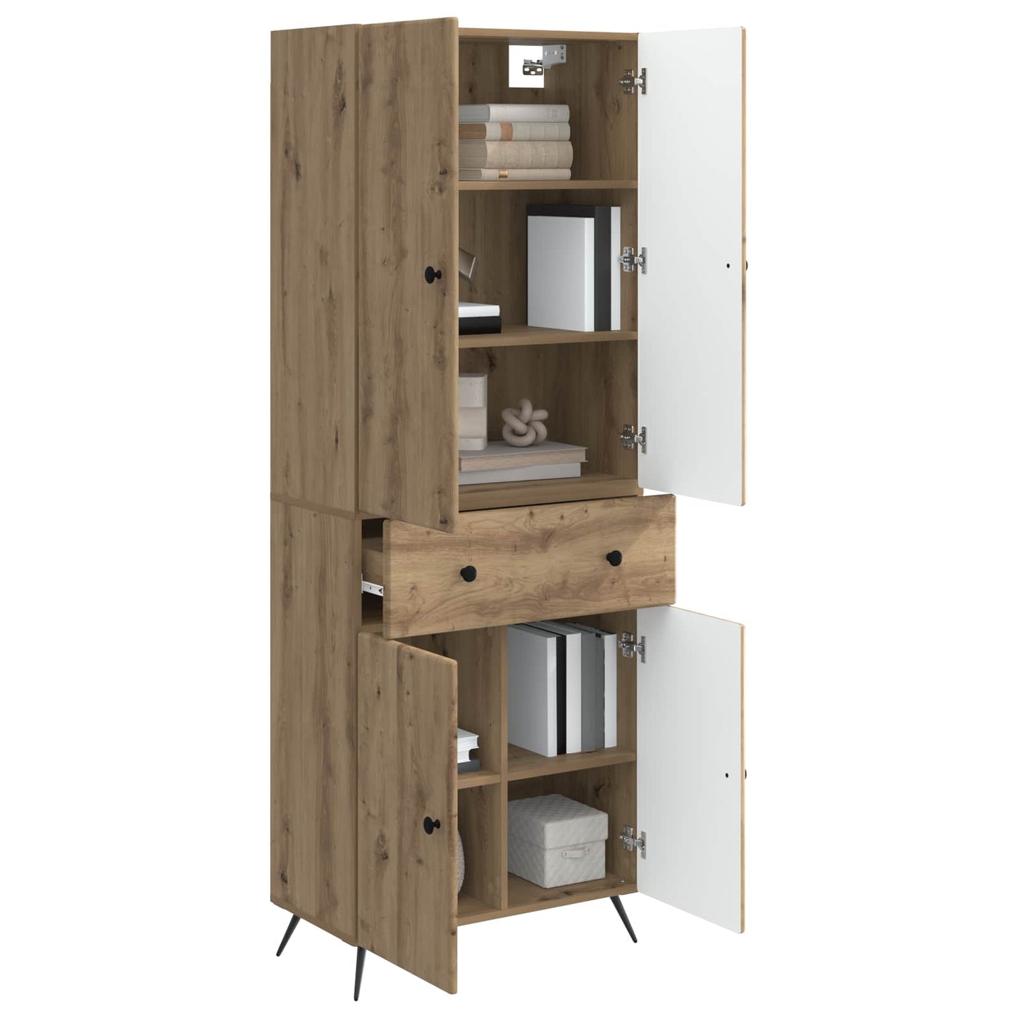 vidaXL 2 pcs Artisan Oak