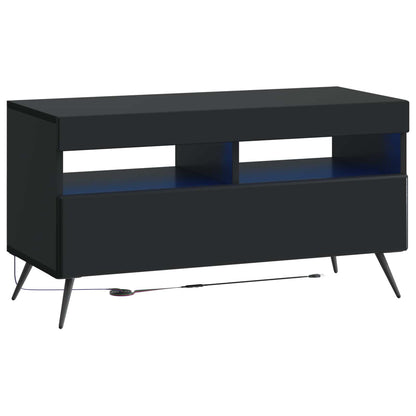 vidaXL 5 Piece LED TV Cabinet Black Engineered Wood
