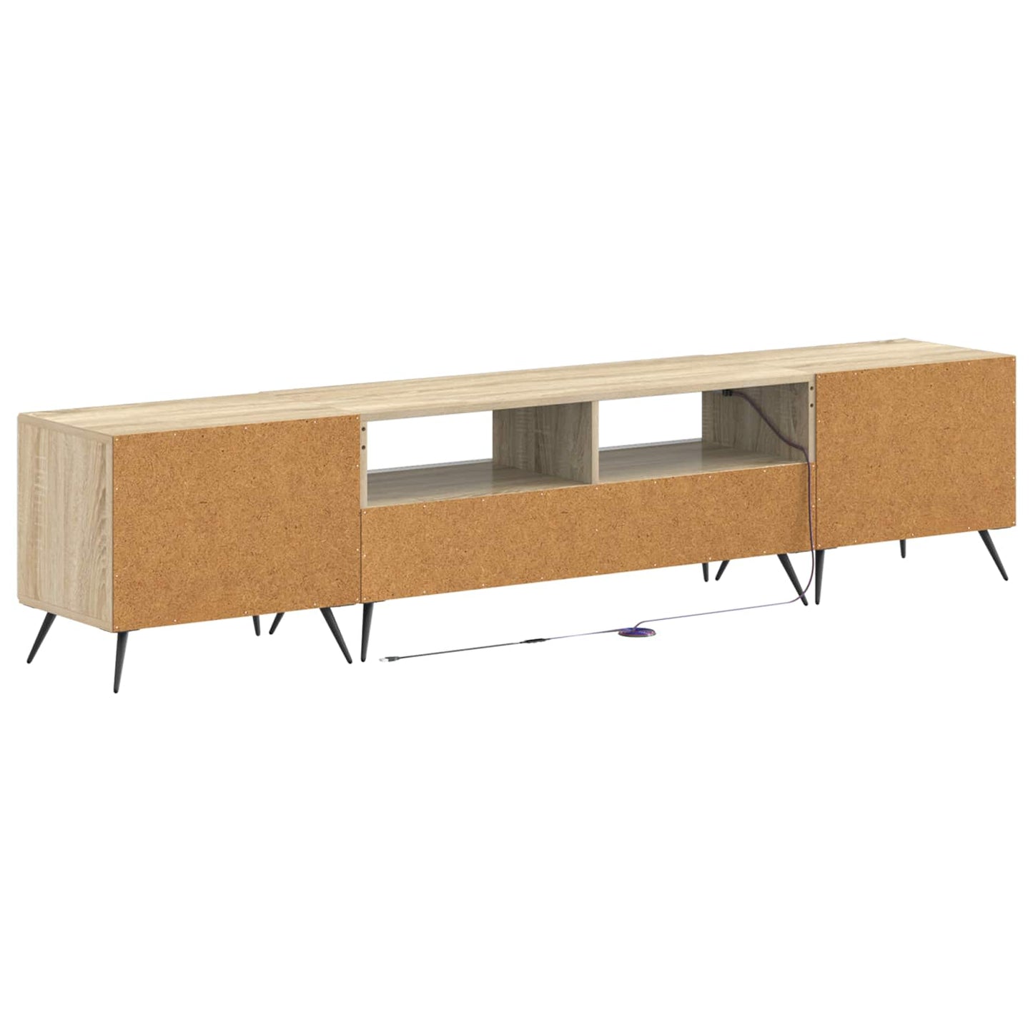 vidaXL 5 Piece LED TV Cabinet Sonoma Oak Engineered Wood