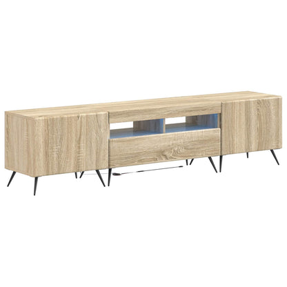 vidaXL 5 Piece LED TV Cabinet Sonoma Oak Engineered Wood