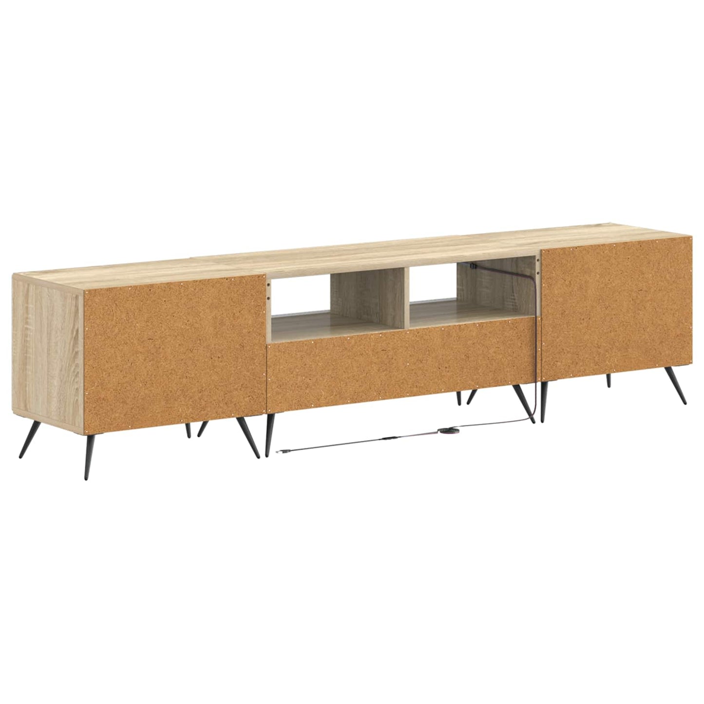 vidaXL 5 Piece LED TV Cabinet Sonoma Oak Engineered Wood