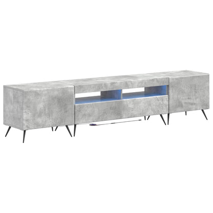 vidaXL 5 Piece LED TV Cabinet Concrete Grey Engineered Wood
