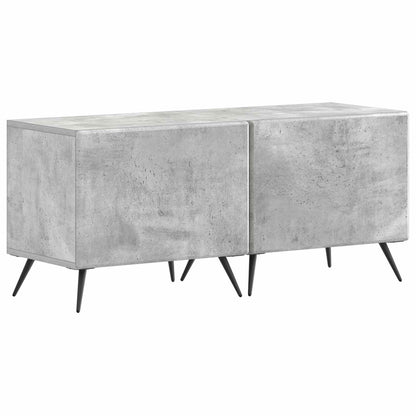 vidaXL 5 Piece LED TV Cabinet Concrete Grey Engineered Wood