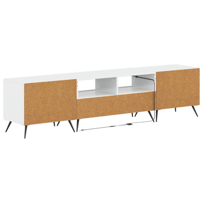 vidaXL 5 Piece LED TV Cabinet High Gloss White Engineered Wood