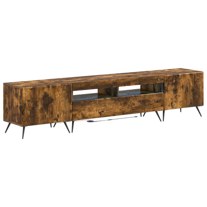 vidaXL 5 Piece LED TV Cabinet Smoked Oak Engineered Wood