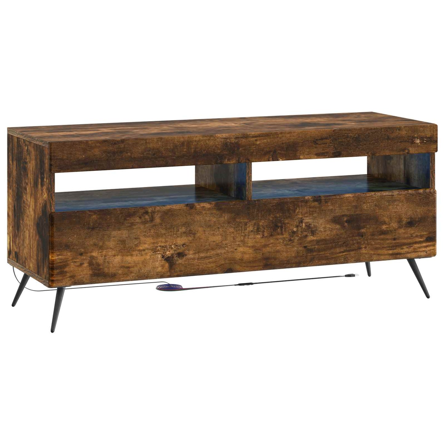 vidaXL 5 Piece LED TV Cabinet Smoked Oak Engineered Wood