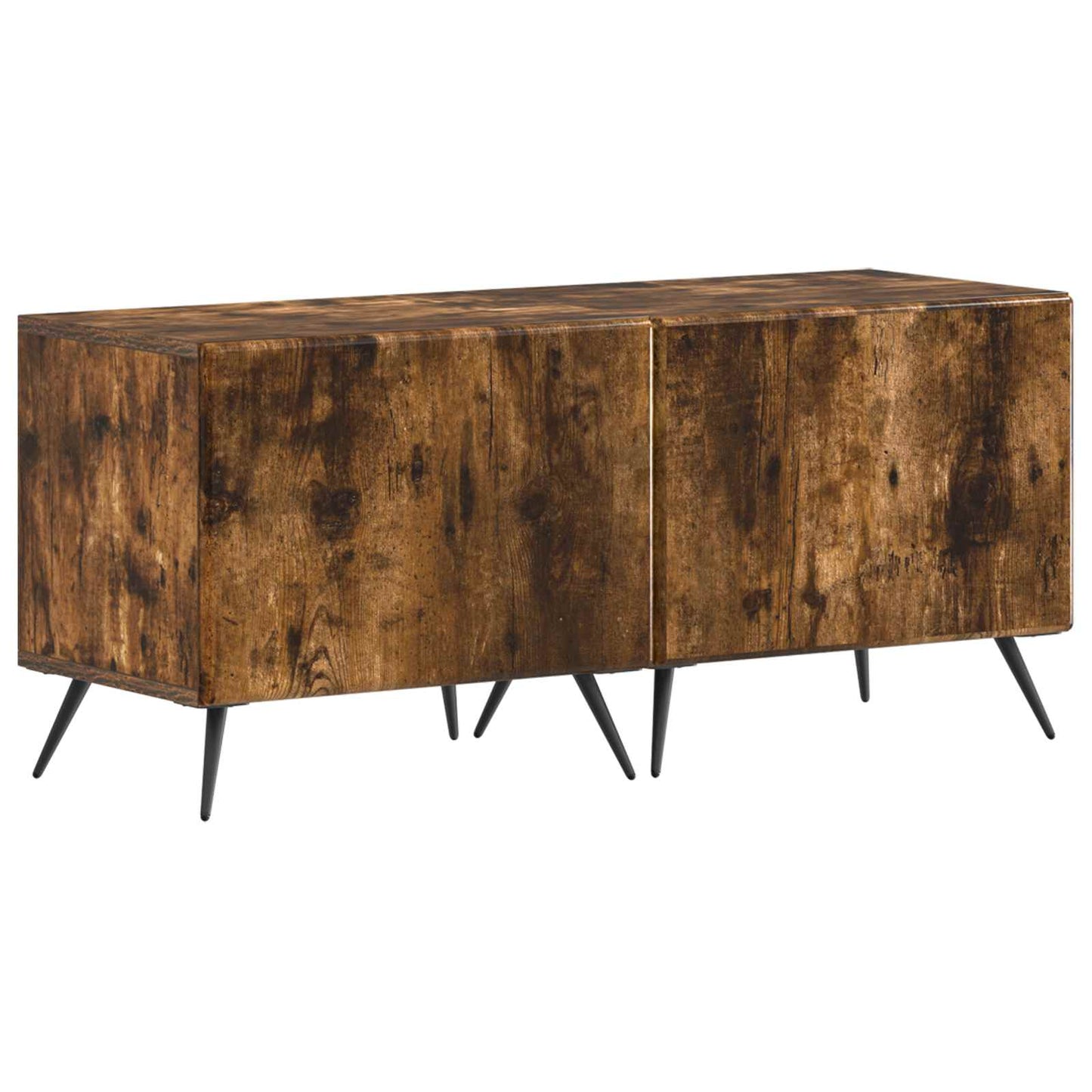 vidaXL 5 Piece LED TV Cabinet Smoked Oak Engineered Wood
