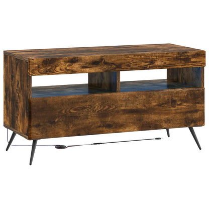 vidaXL 5 Piece LED TV Cabinet Smoked Oak Engineered Wood