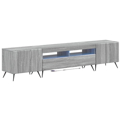 vidaXL 5 Piece LED TV Cabinet Grey Sonoma Engineered Wood