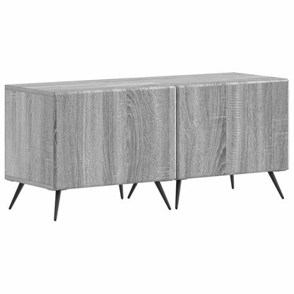 vidaXL 5 Piece LED TV Cabinet Grey Sonoma Engineered Wood