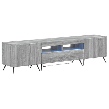 vidaXL 5 Piece LED TV Cabinet Grey Sonoma Engineered Wood