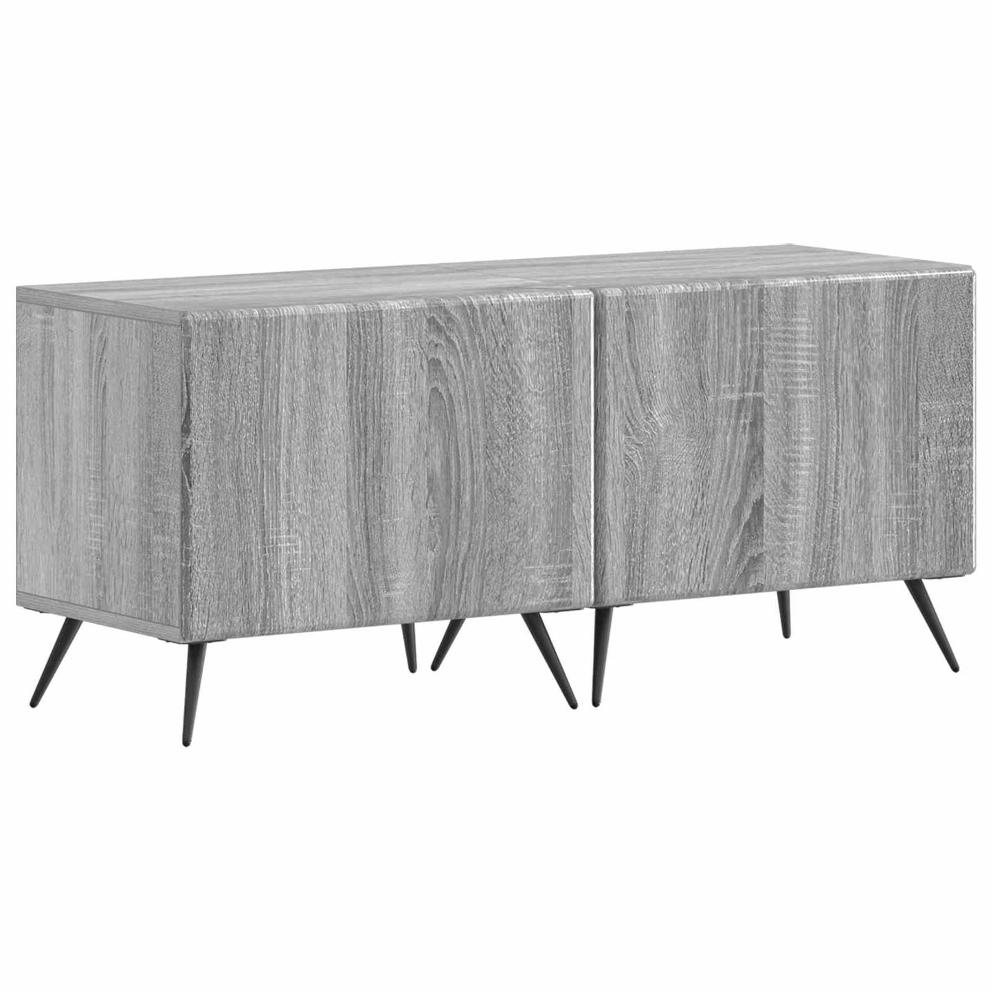 vidaXL 5 Piece LED TV Cabinet Grey Sonoma Engineered Wood