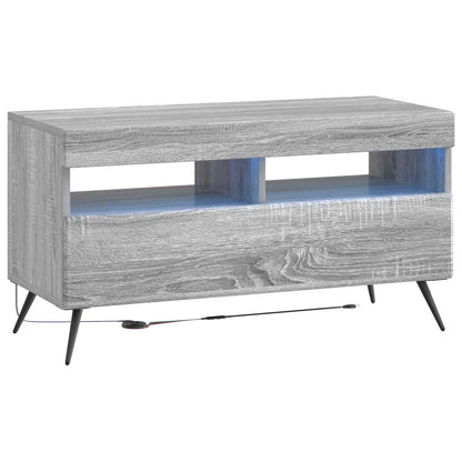vidaXL 5 Piece LED TV Cabinet Grey Sonoma Engineered Wood