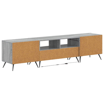 vidaXL 5 Piece LED TV Cabinet Grey Sonoma Engineered Wood