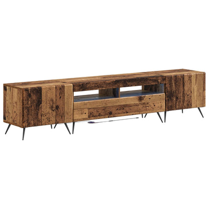 vidaXL 5 Piece LED TV Cabinet Old Wood Engineered Wood
