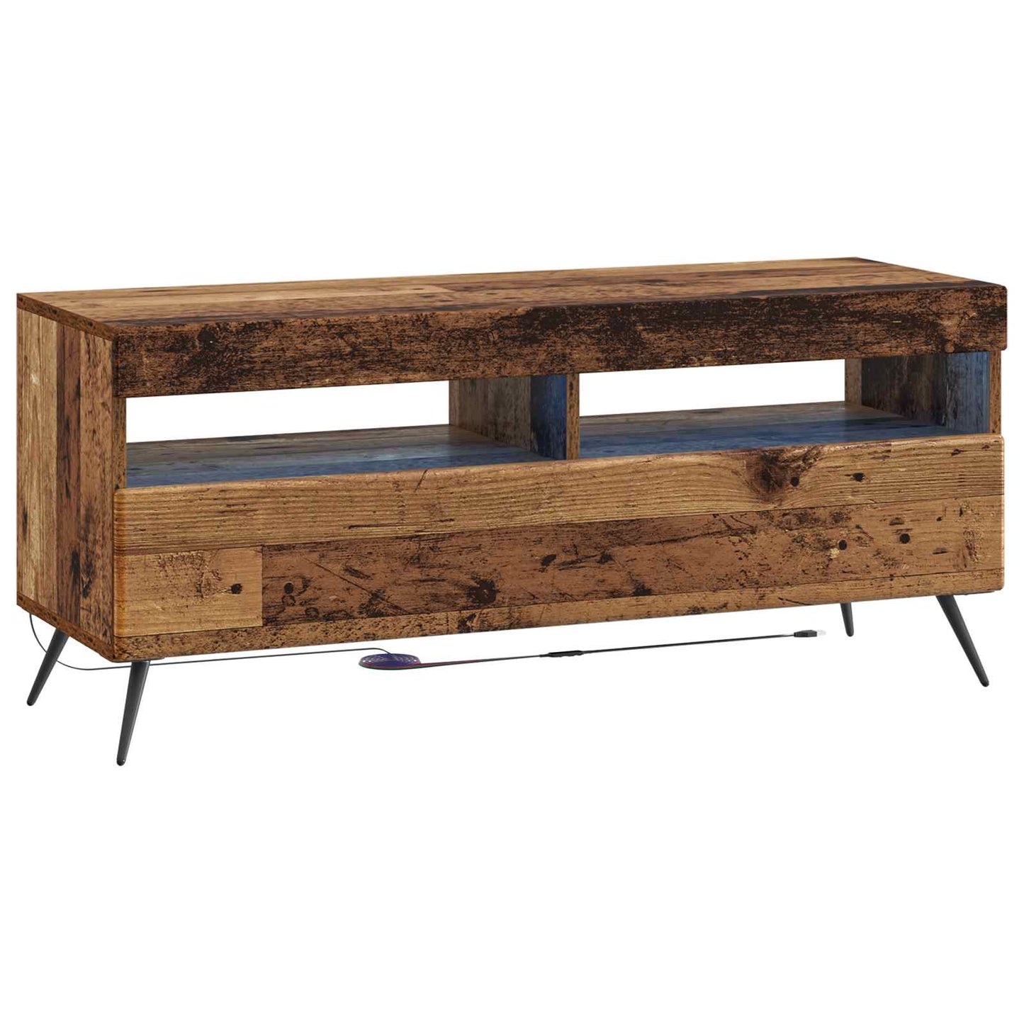 vidaXL 5 Piece LED TV Cabinet Old Wood Engineered Wood