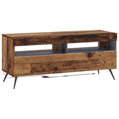 vidaXL 5 Piece LED TV Cabinet Old Wood Engineered Wood