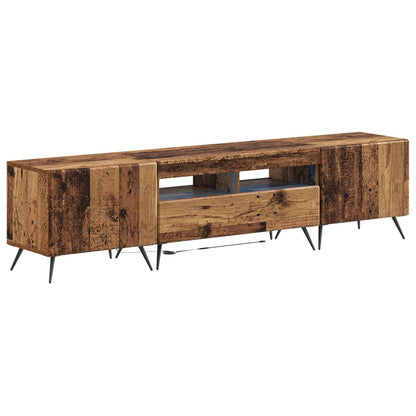 vidaXL 5 Piece LED TV Cabinet Old Wood Engineered Wood