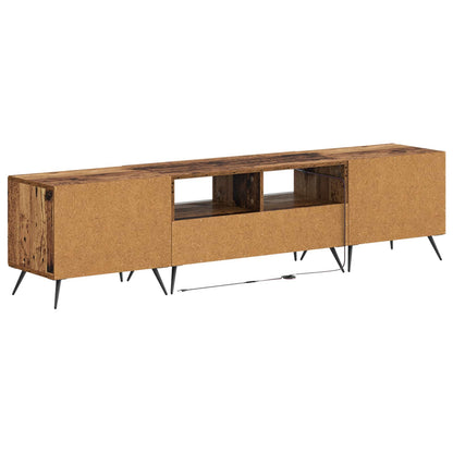vidaXL 5 Piece LED TV Cabinet Old Wood Engineered Wood