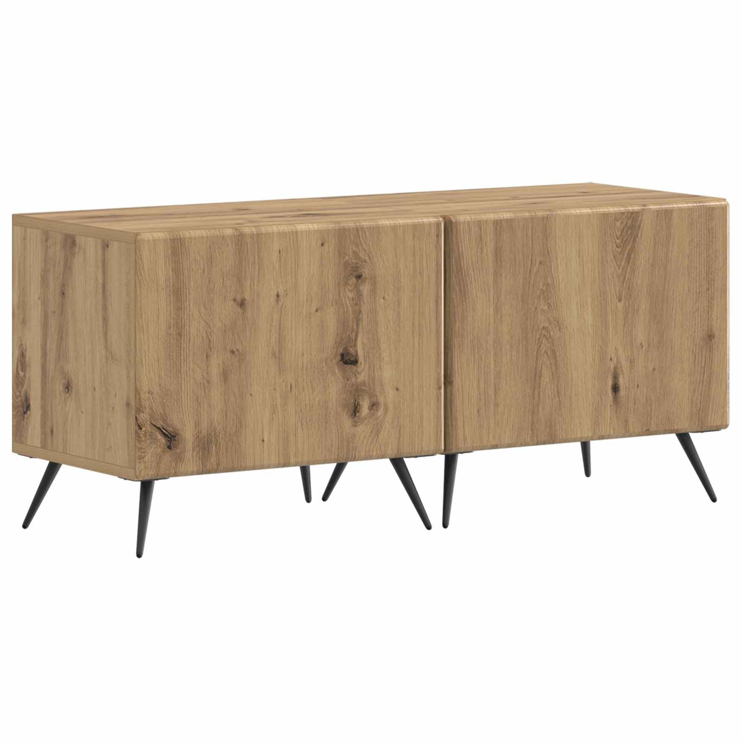 vidaXL 5 Piece LED TV Cabinet Artisan Oak Engineered Wood