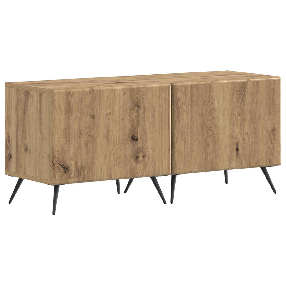 vidaXL LED TV Cabinet BREDA 3 pcs Artisan Oak Engineered Wood