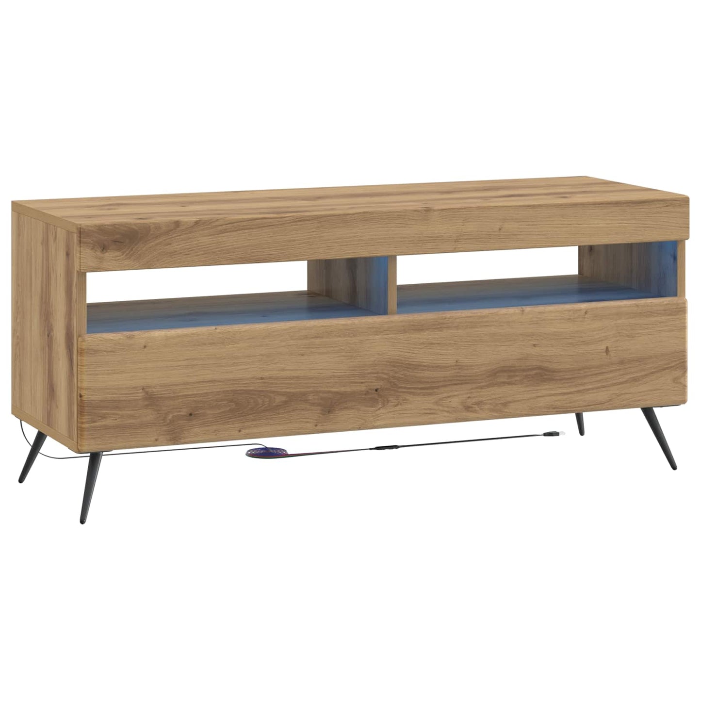 vidaXL 5 Piece LED TV Cabinet Artisan Oak Engineered Wood