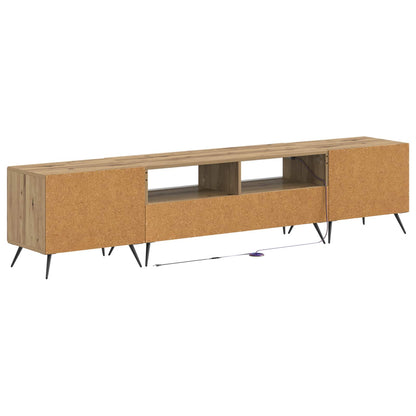 vidaXL 5 Piece LED TV Cabinet Artisan Oak Engineered Wood