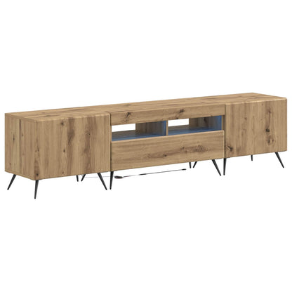 vidaXL 5 Piece LED TV Cabinet Artisan Oak Engineered Wood