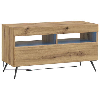 vidaXL 5 Piece LED TV Cabinet Artisan Oak Engineered Wood