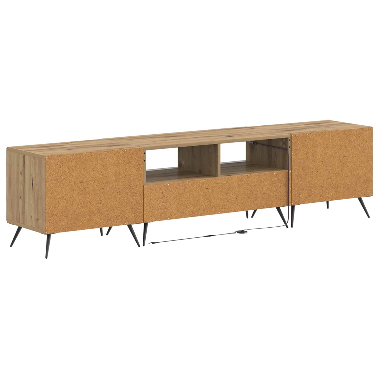 vidaXL 5 Piece LED TV Cabinet Artisan Oak Engineered Wood