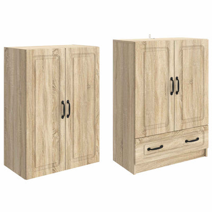 vidaXL Cabinet Set 2 pcs Sonoma Oak Engineered Wood
