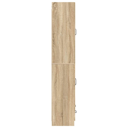 vidaXL Cabinet Set 2 pcs Sonoma Oak Engineered Wood