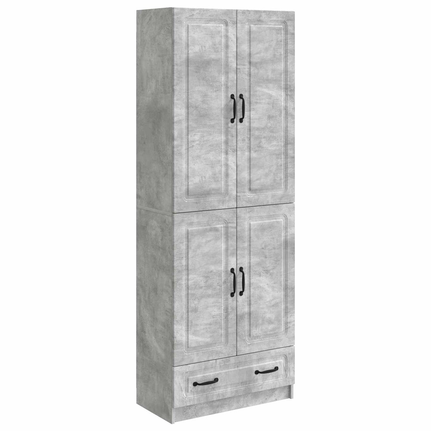 vidaXL Cabinet Set 2 pcs Concrete Grey Engineered Wood