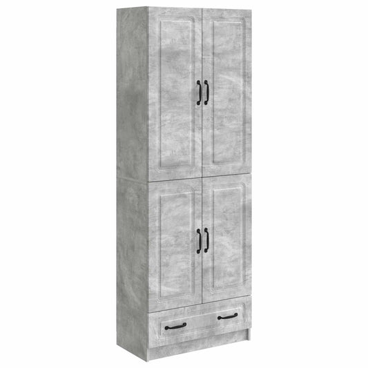 vidaXL Cabinet Set 2 pcs Concrete Grey Engineered Wood