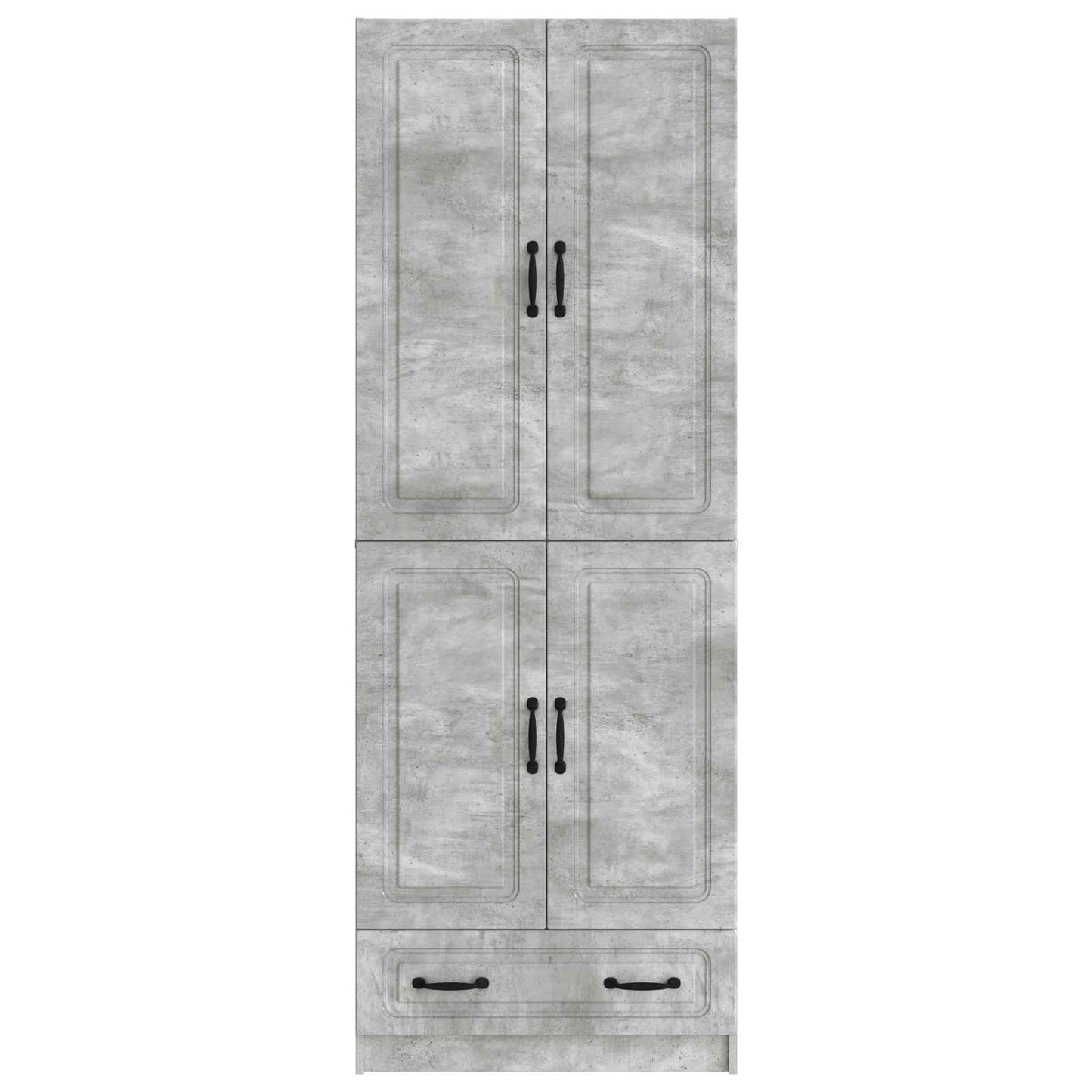 vidaXL Cabinet Set 2 pcs Concrete Grey Engineered Wood