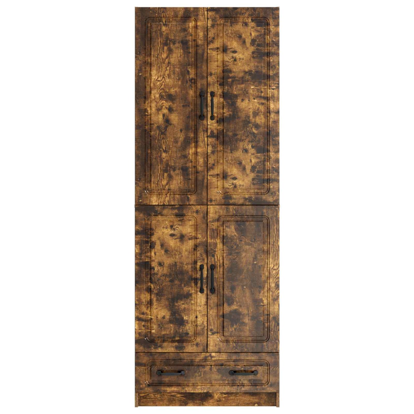 vidaXL Cabinet Set 2 pcs Smoked Oak Engineered Wood