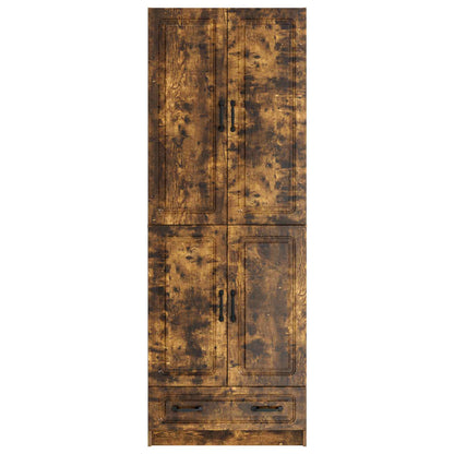 vidaXL Cabinet Set 2 pcs Smoked Oak Engineered Wood