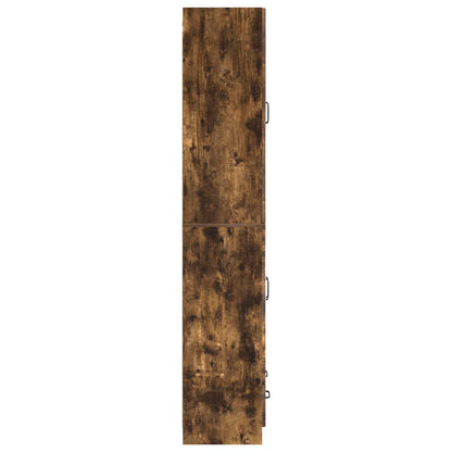 vidaXL Cabinet Set 2 pcs Smoked Oak Engineered Wood