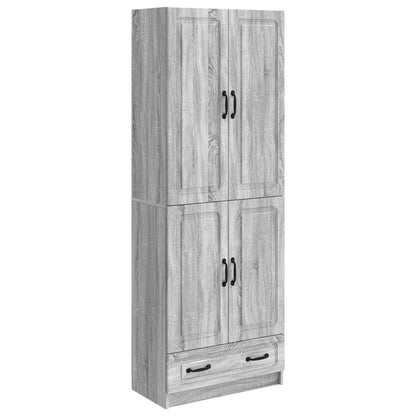 vidaXL Cabinet Set 2 pcs Grey Sonoma Engineered Wood